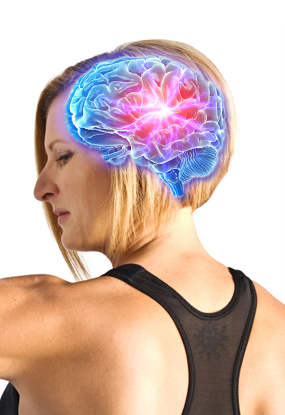 Woman female arm brain signal train muscle rehab tool robotic
